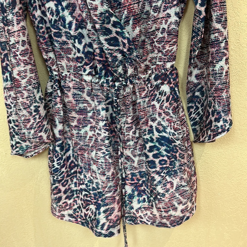 Jennifer Lopez womans boho Belle sleeve tie-dye Romper size M - Picture 3 of 8